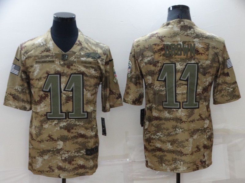 Men Philadelphia Eagles #11 Brown Camo 2022 Nike Limited Vapor Untouchable NFL Jersey->philadelphia eagles->NFL Jersey